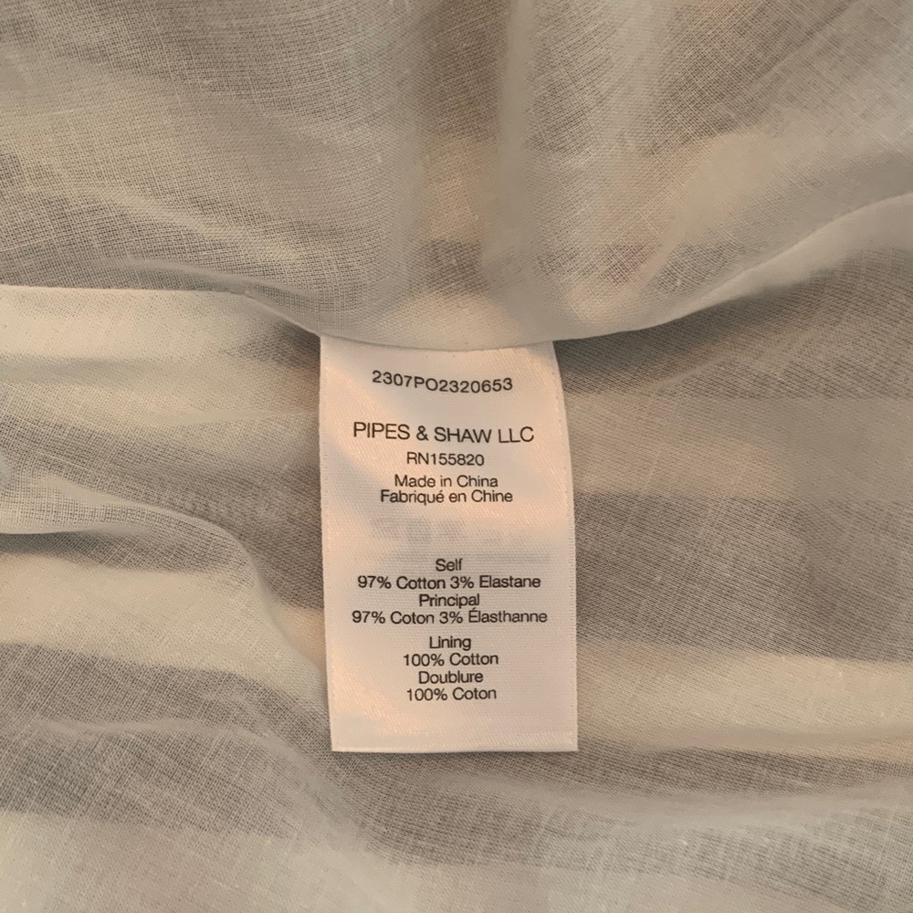 Veronica Beard Striped Navy and Cream Midi Dress - Picture 7 of 12